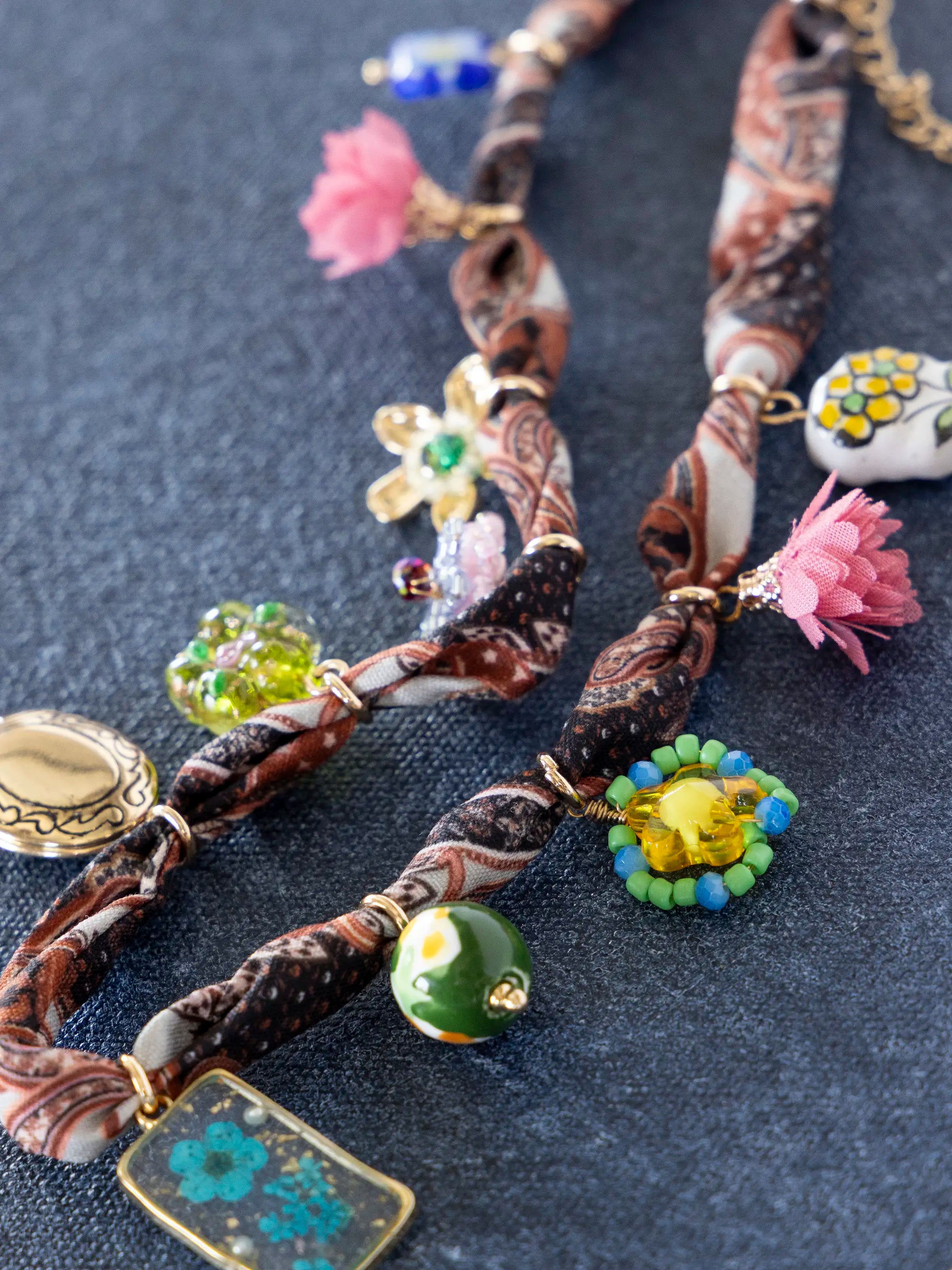 Happy Threads Charm Necklace