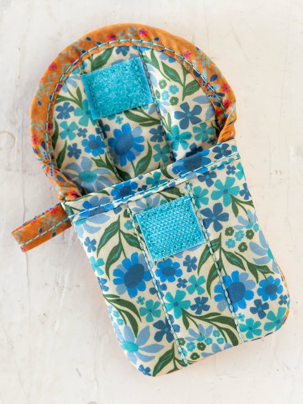 Earbud Case - Yellow Garland Medallion