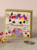 Tiny Block Keepsake - I Love Coming Home Cat
