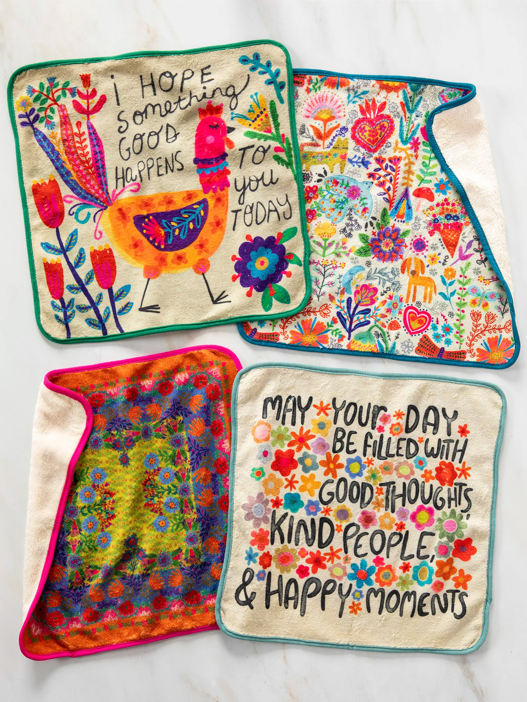 Microfiber Dish Cloth, Set of 4 - May Your Day