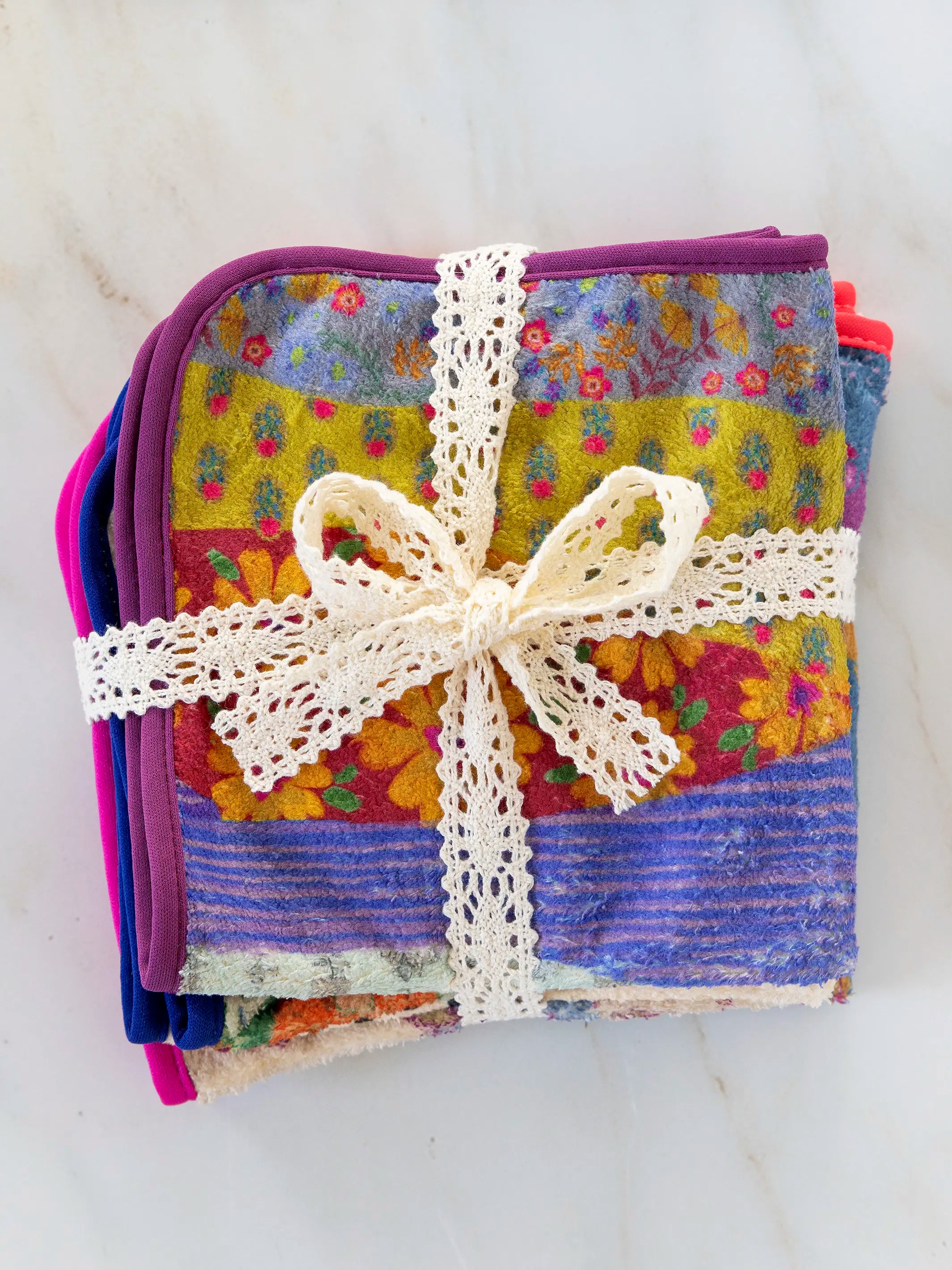Microfiber Dish Cloth, Set of 4 - Be Happy