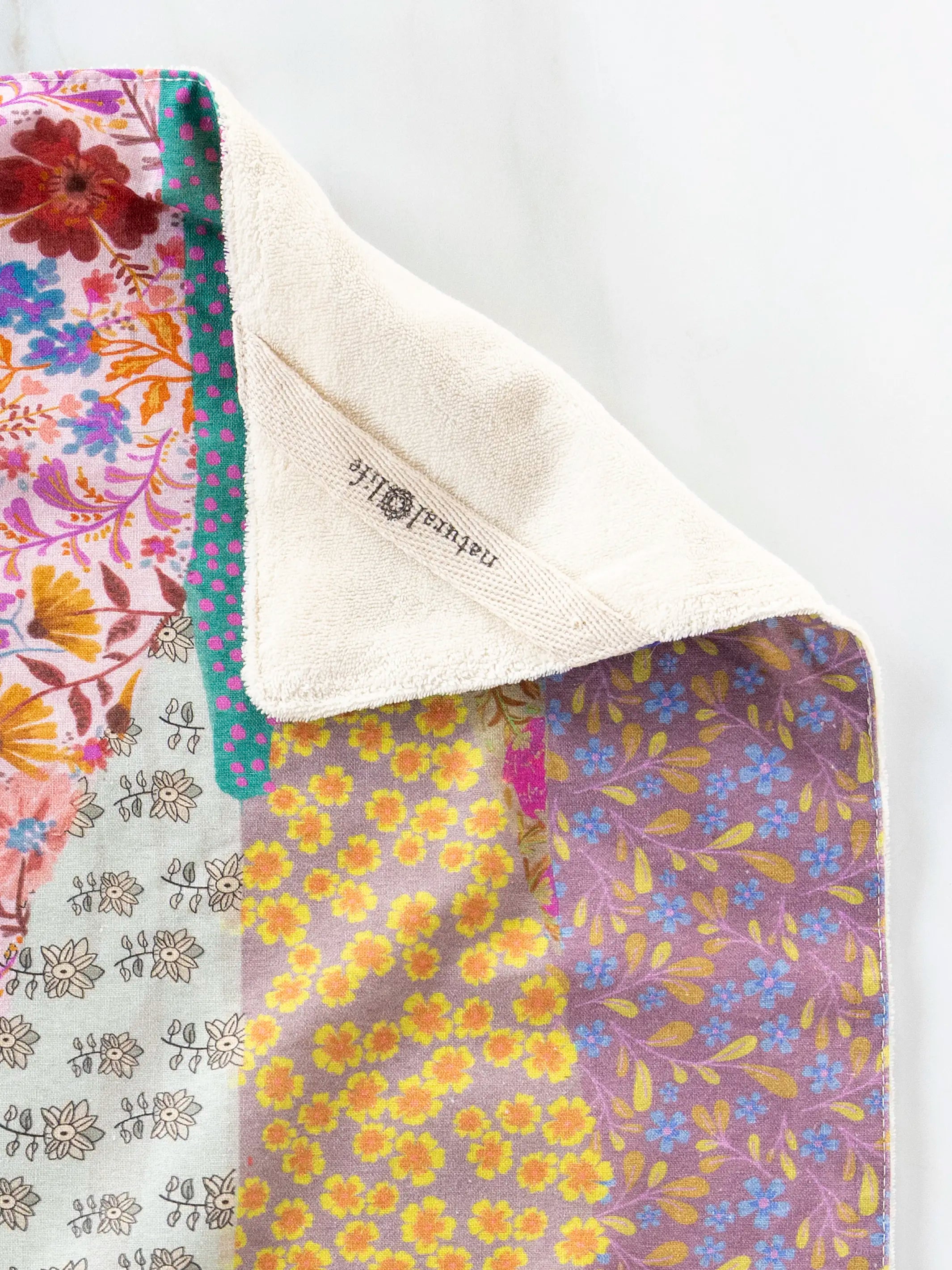 Cotton Dish Towel - Garden Waves