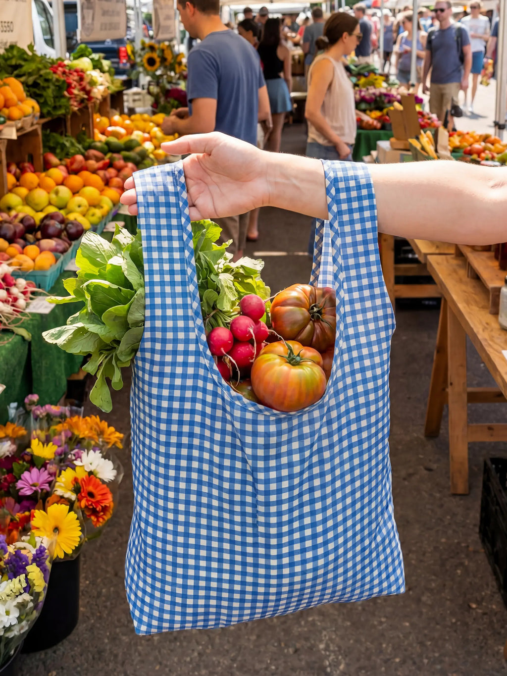 Reusable Market Tote Pouch - Cat