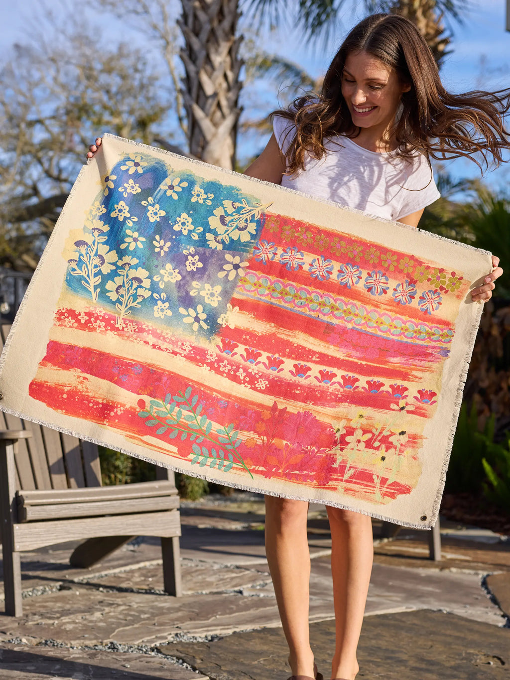 Canvas Tapestry Wall Hanging - American Flag