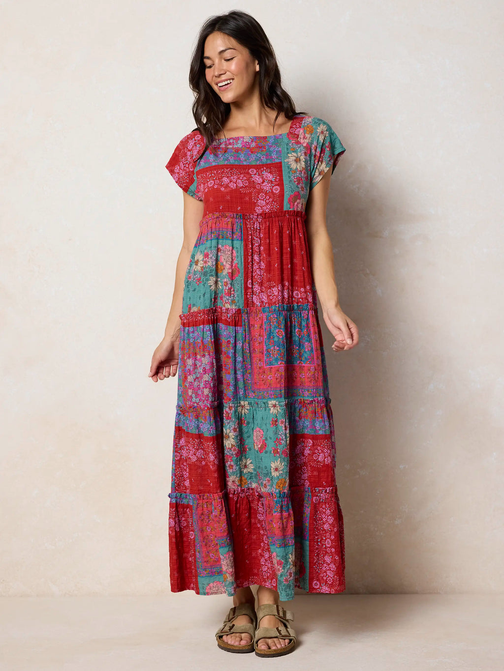 Berkley Maxi Dress - Jewel Positano Scarf