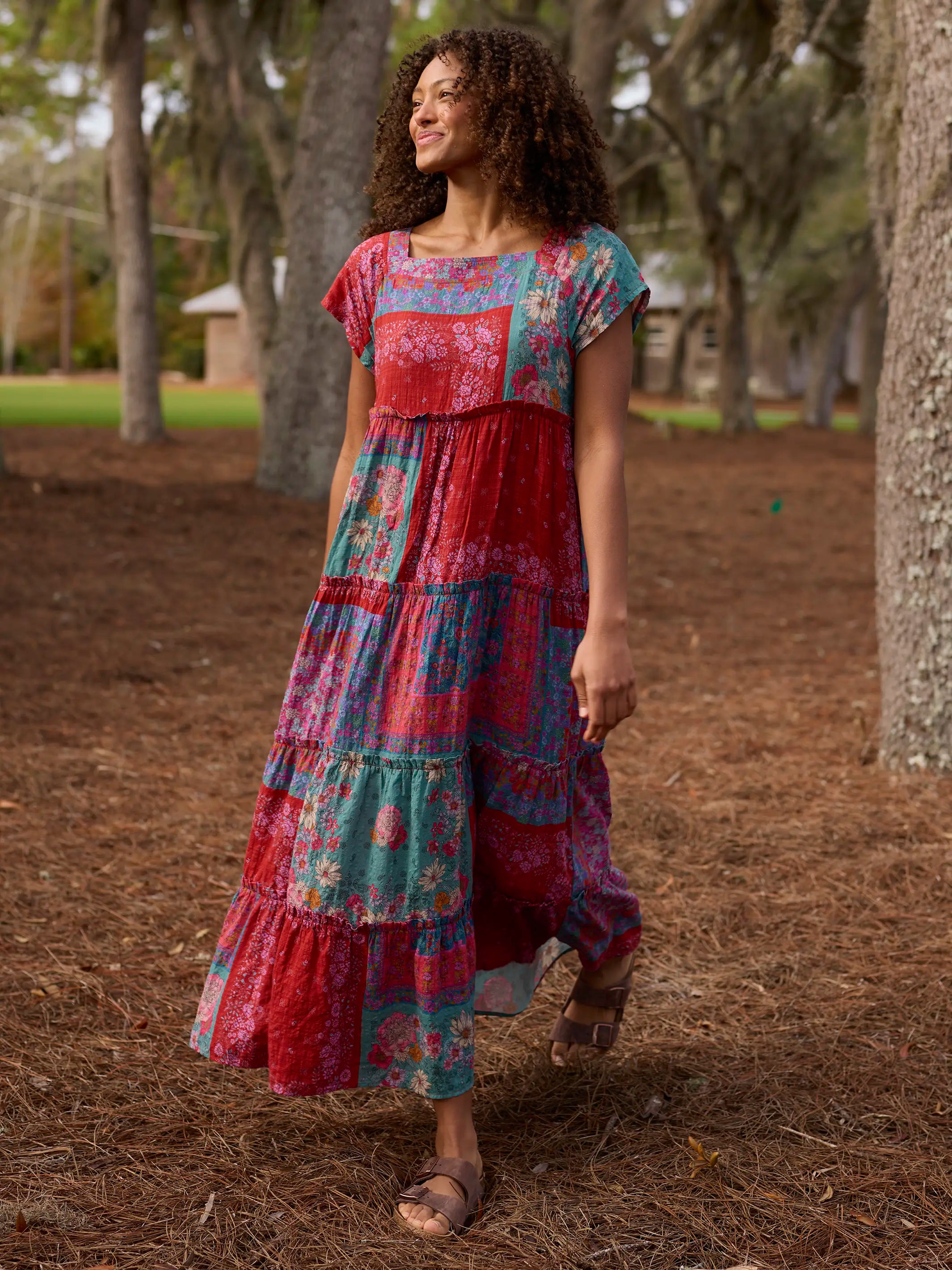 Berkley Maxi Dress - Jewel Positano Scarf