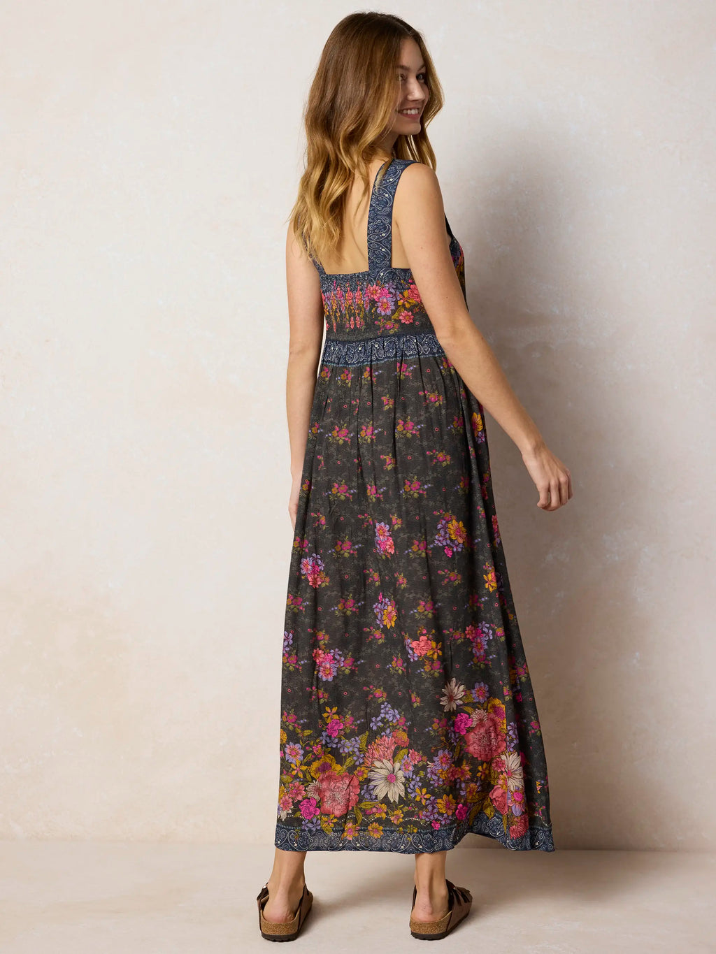 Lucy Maxi Dress - English Garden Charcoal