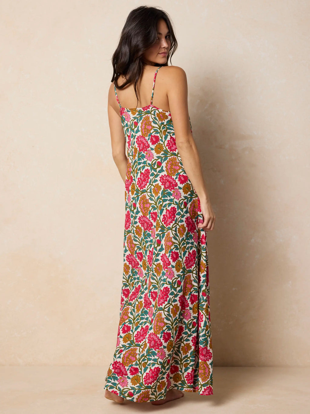 Amellia Maxi Dress - Lush Zinnias