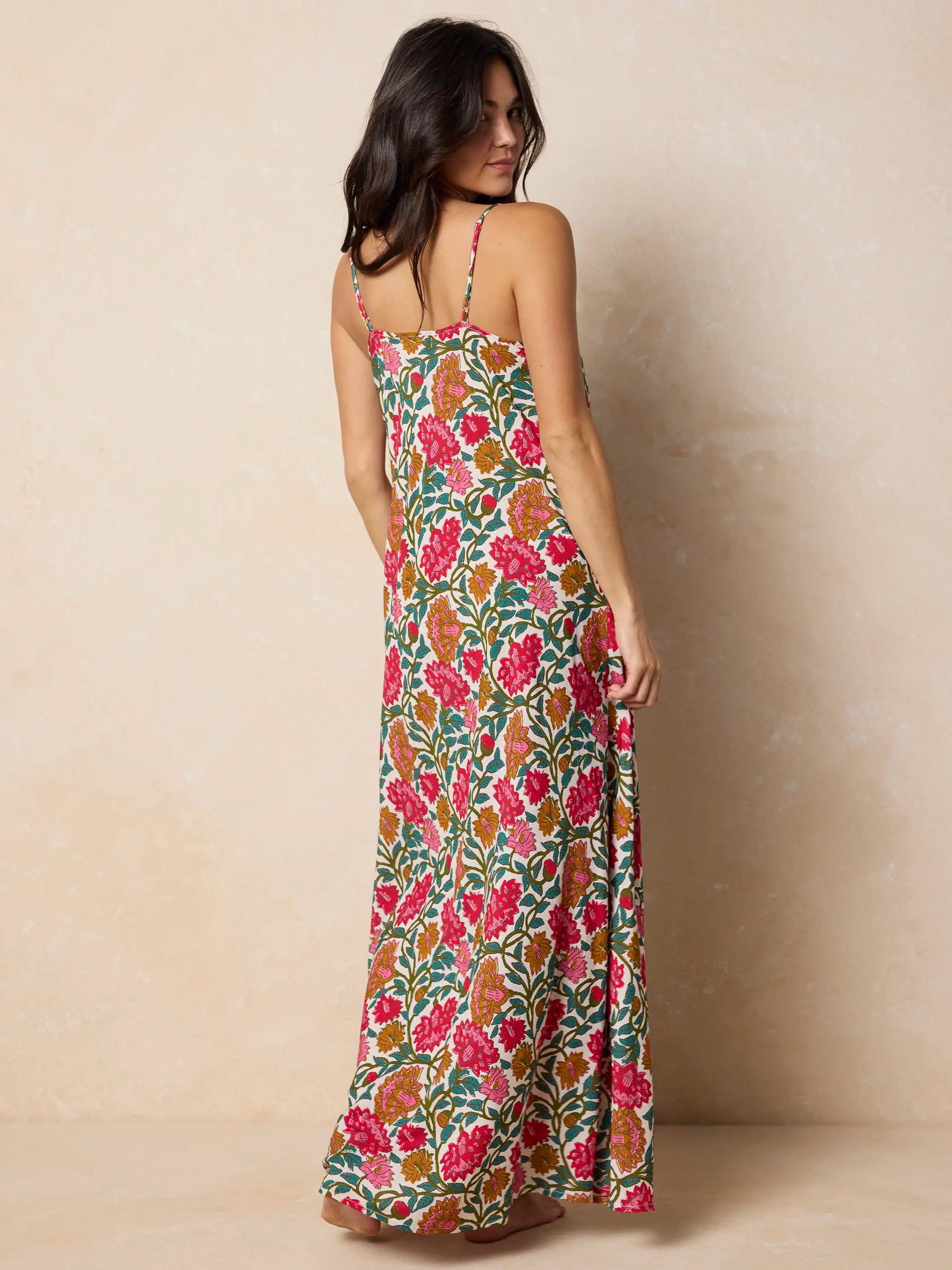 Amellia Maxi Dress - Lush Zinnias