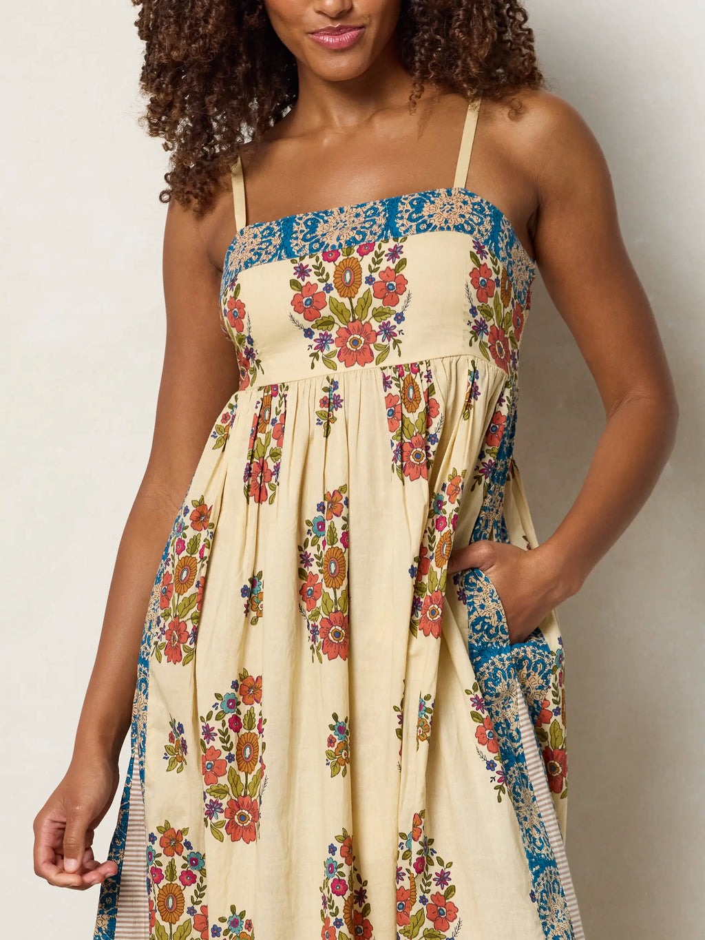 Bailey Maxi Dress - Jaipur Stripe Ivory
