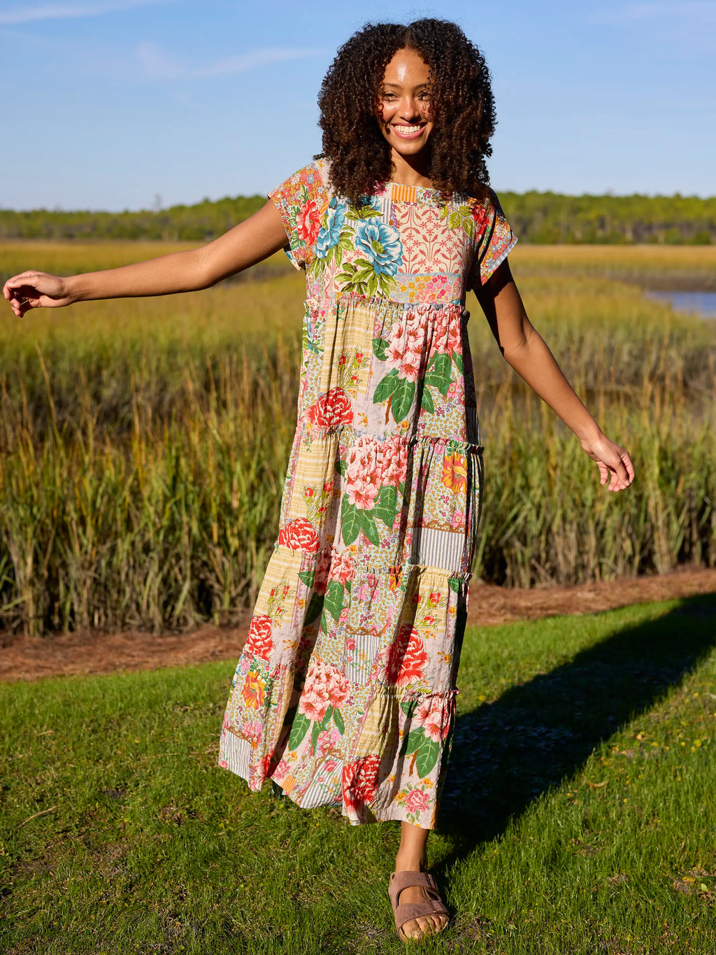 Berkley Maxi Dress - Vintage Treasure Pink
