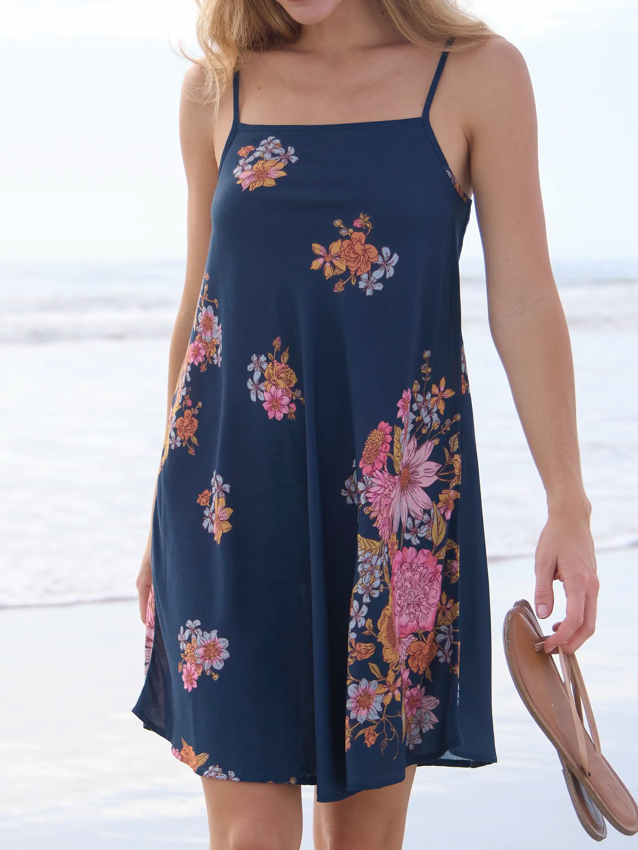 Amellia Mini Dress - English Garden Navy