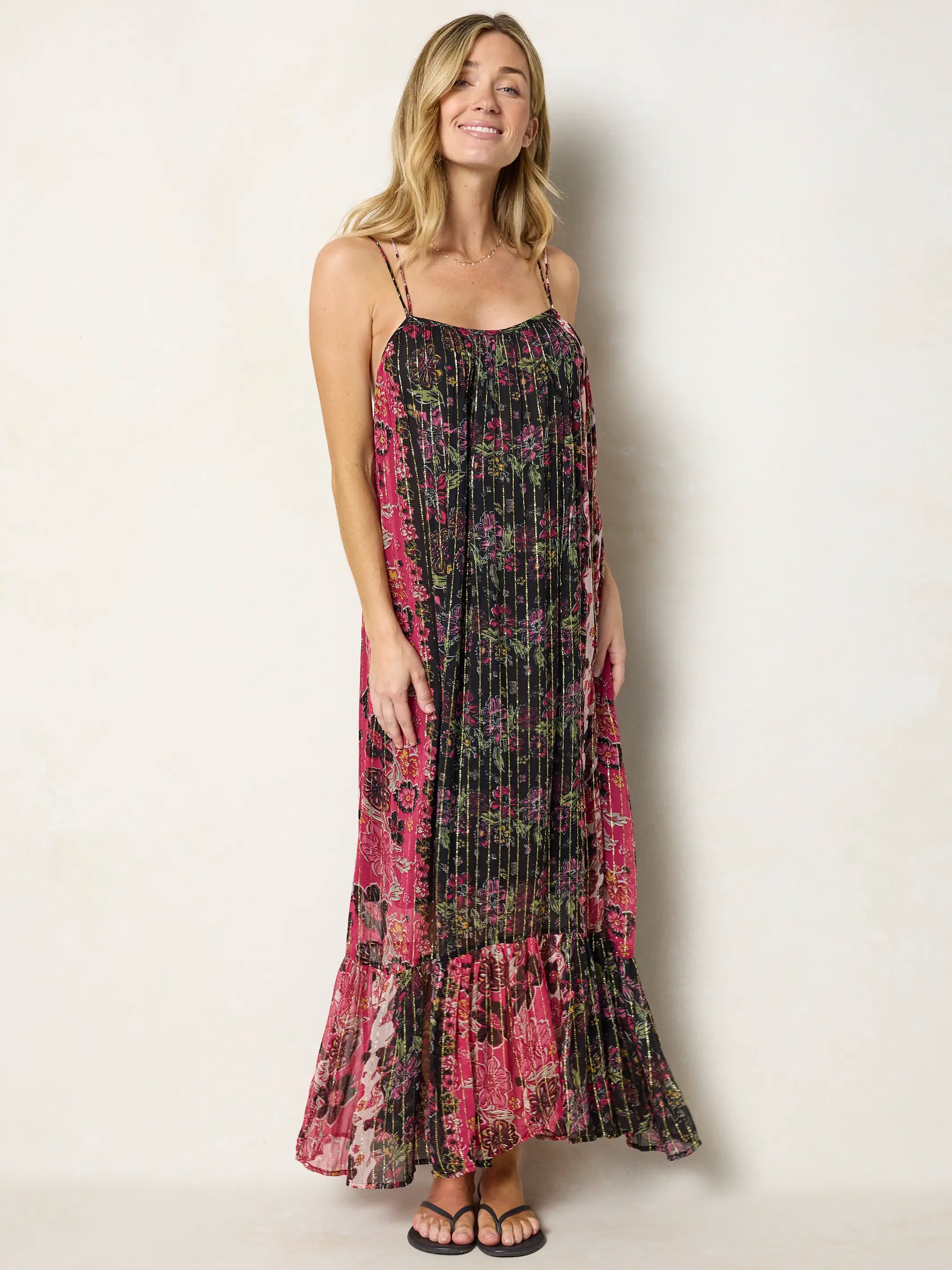 Alice Maxi Dress - Stella Blooms Pink