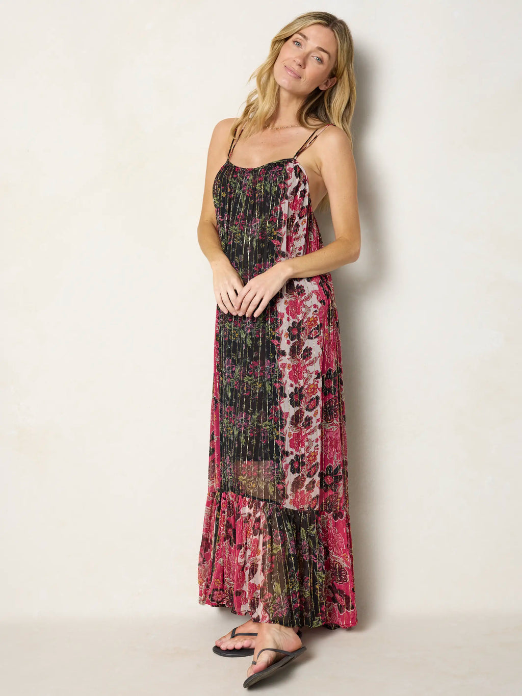 Alice Maxi Dress - Stella Blooms Pink