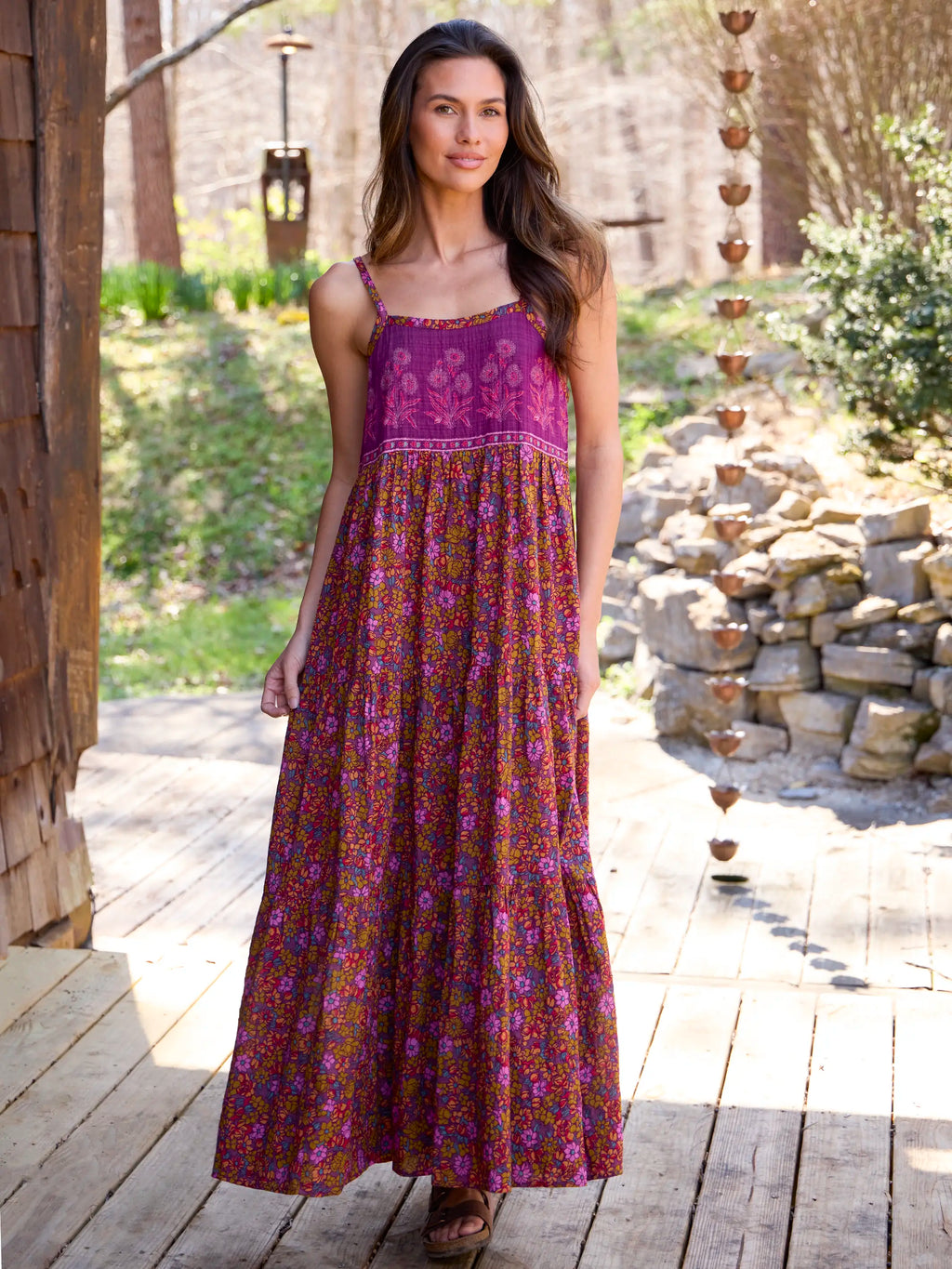 Maddie Maxi Dress - Lush Lilies Plum