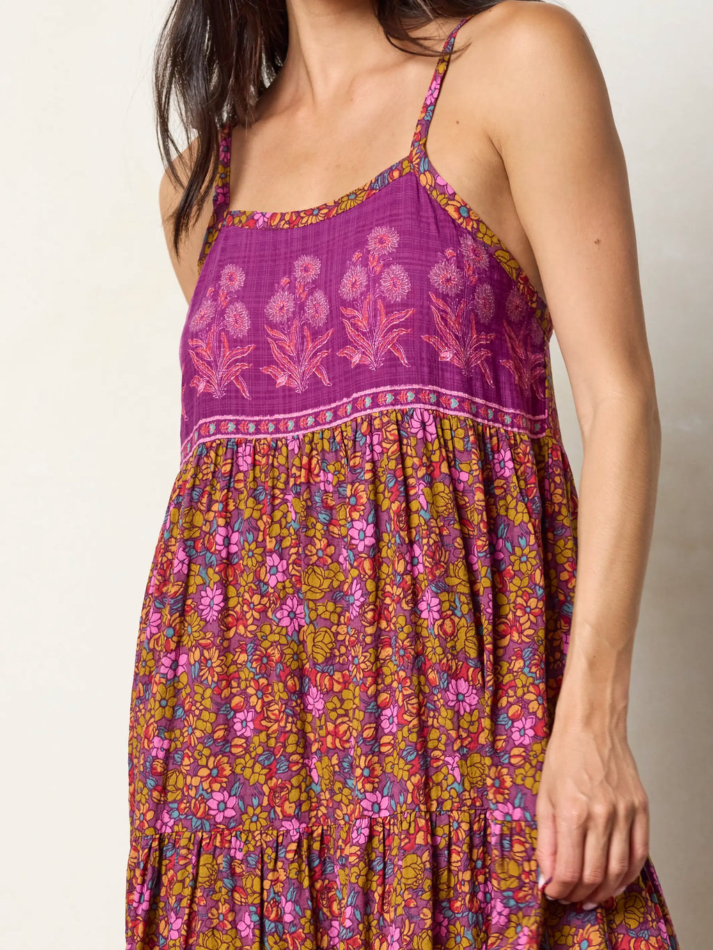 Maddie Maxi Dress - Lush Lilies Plum