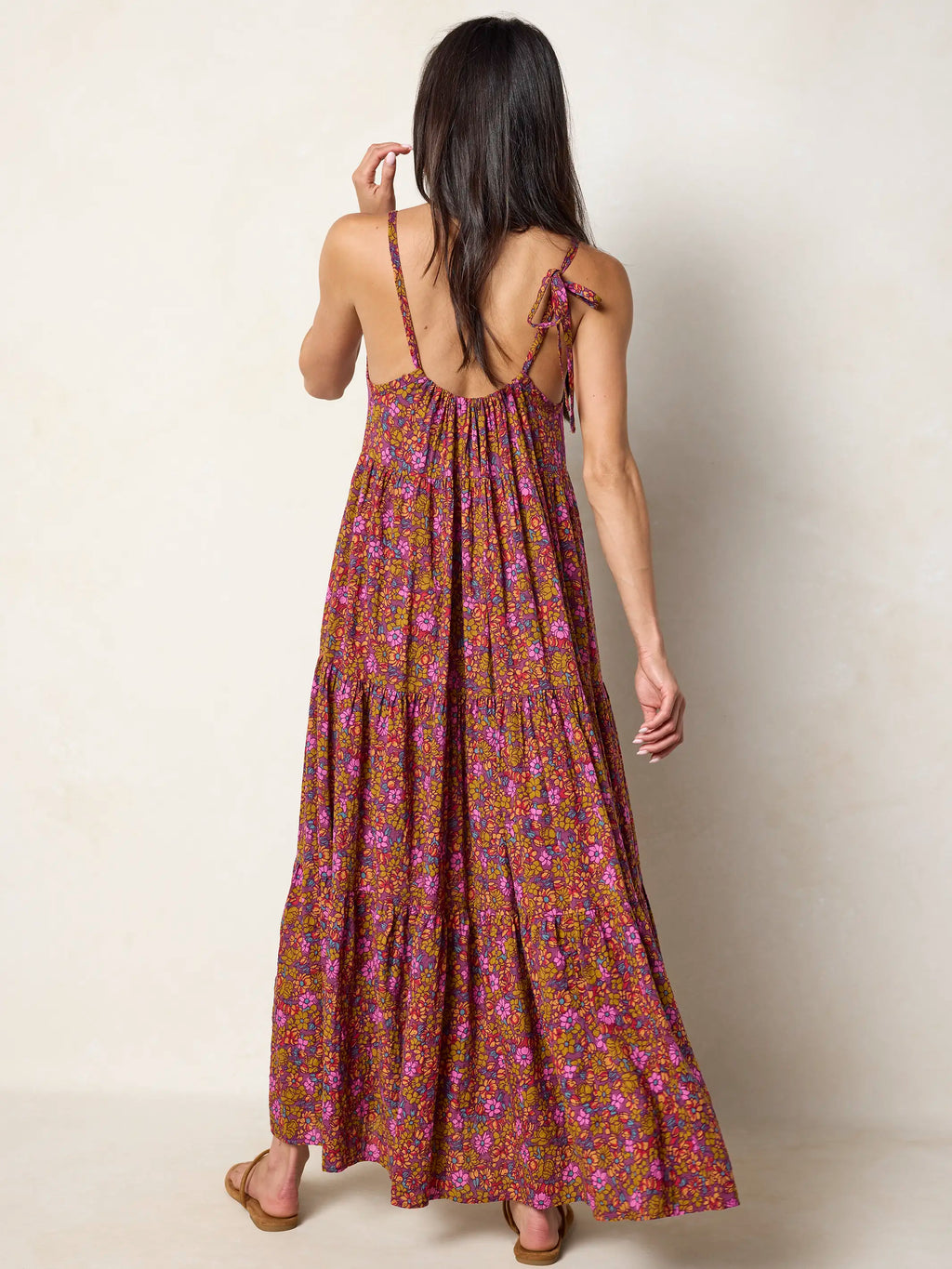 Maddie Maxi Dress - Lush Lilies Plum