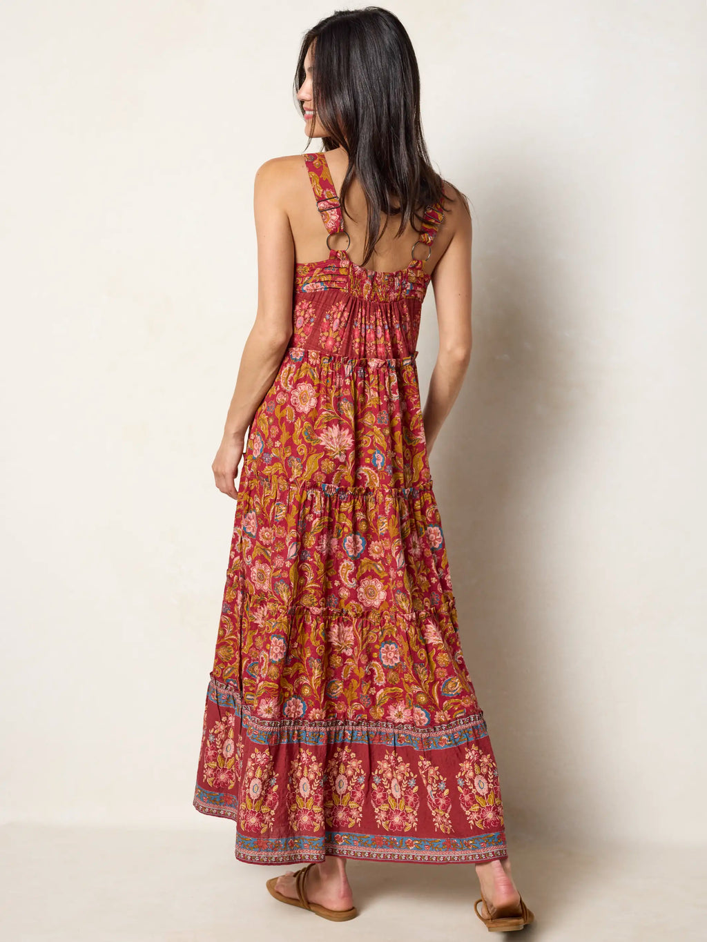 Kate Maxi Dress - Sunnyfield Floral Red
