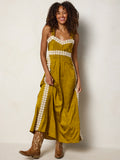 Tennessee Lace Trim Maxi Dress - Goldenrod