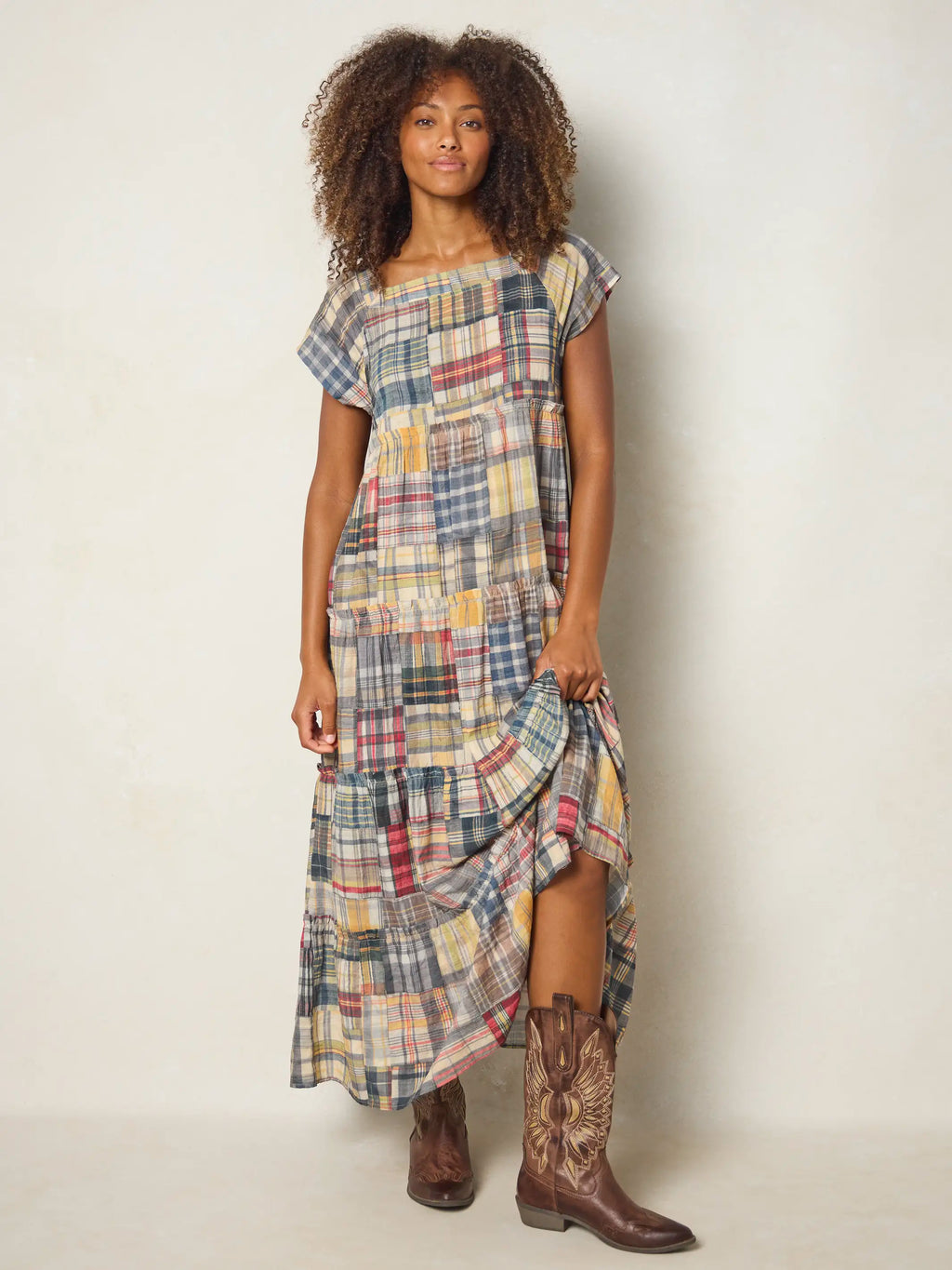 Berkley Maxi Dress - Greenfield Madras Multi
