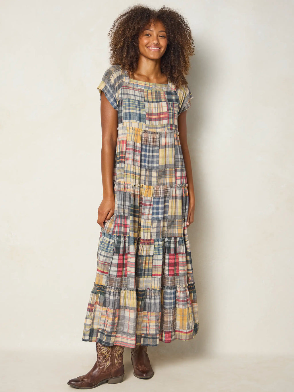 Berkley Maxi Dress - Greenfield Madras Multi