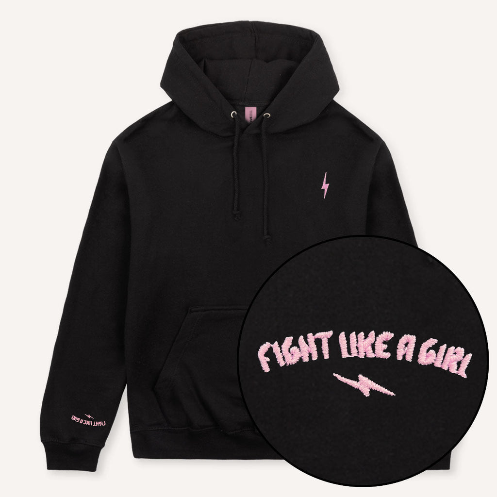 Lightning Embroidery Detail Hoodie