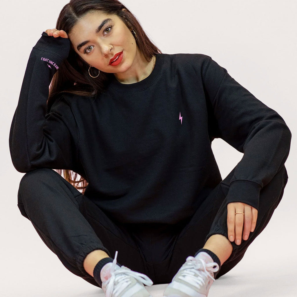 Lightning Embroidery Detail Joggers