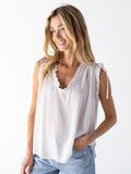 Ramona Sleeveless Top - White