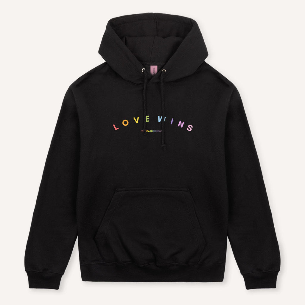 Love Wins Pastel Heart Hoodie