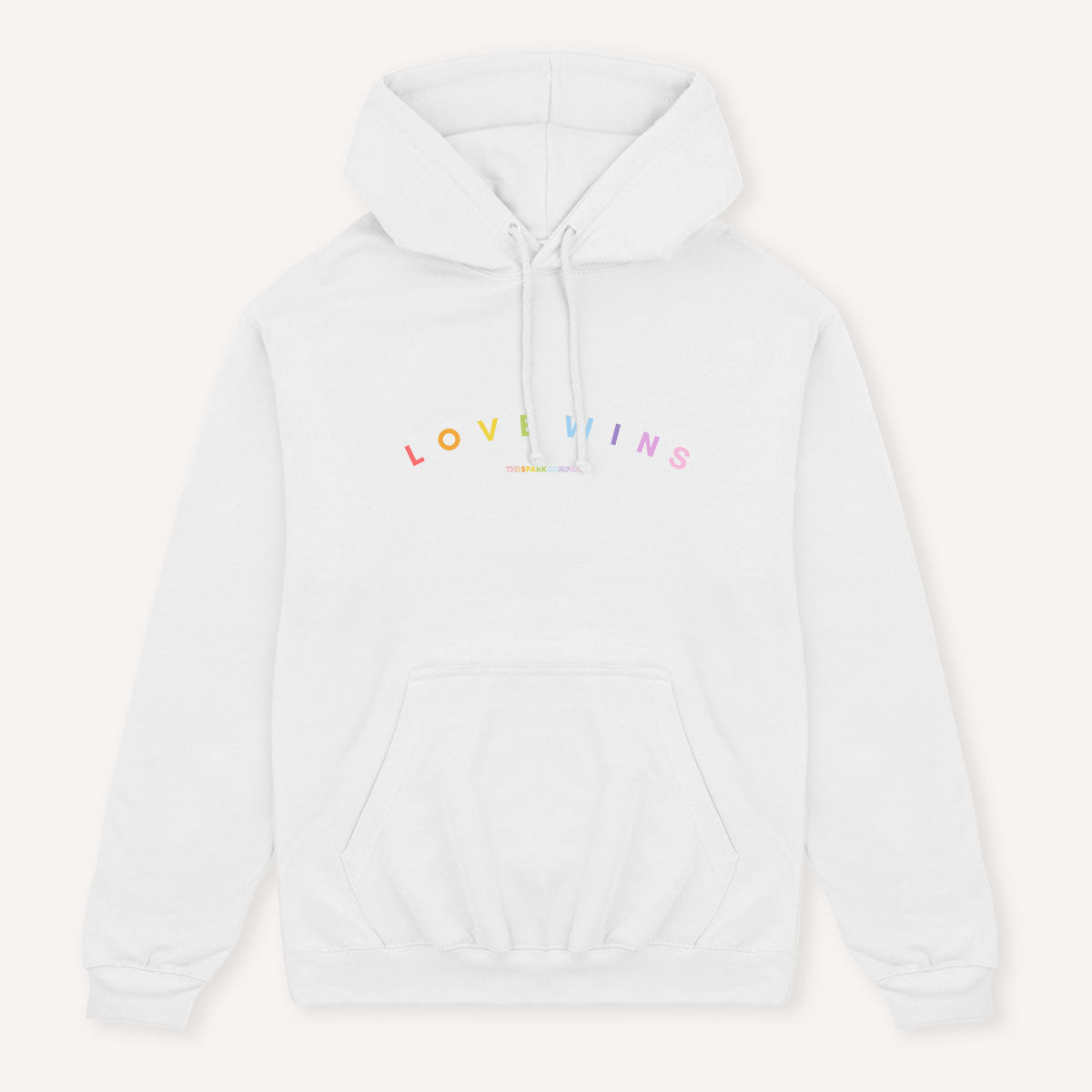 Love Wins Pastel Heart Hoodie