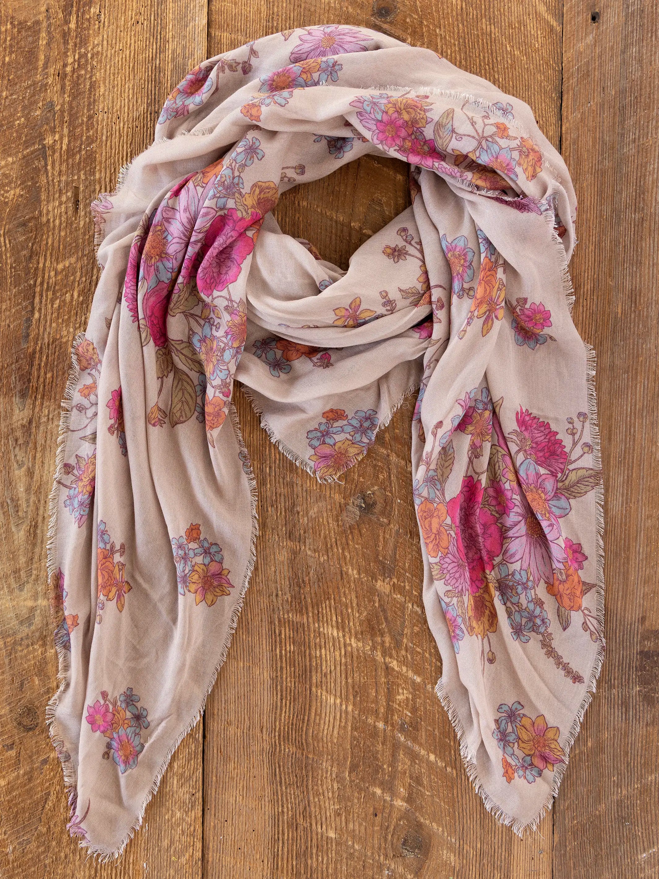 Convertible Scarf - English Garden Cream