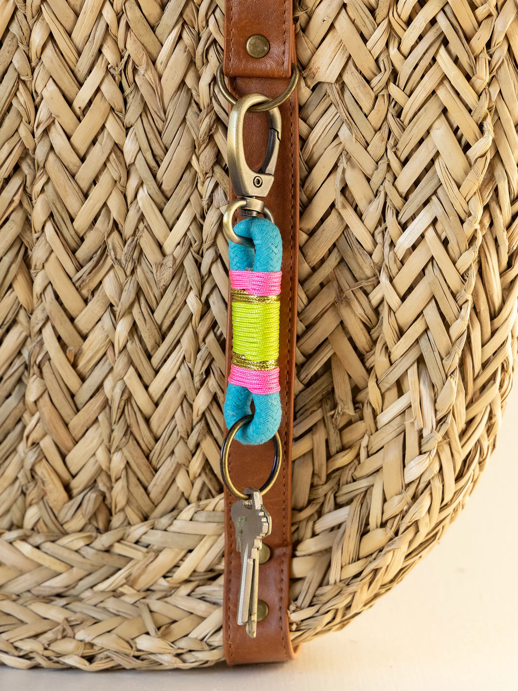 Nautical Rope Keychain - Turquoise