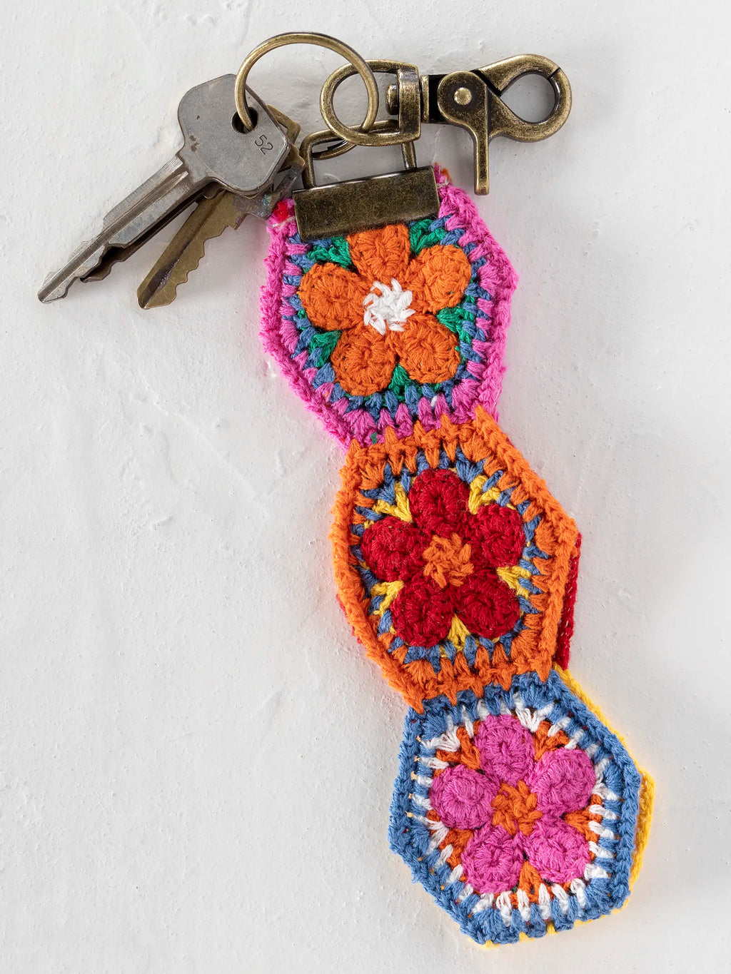 Crochet Key Fob - Orange