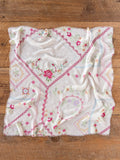 Boho Bandana Scarf - Heirloom Cross Stitch Ivory
