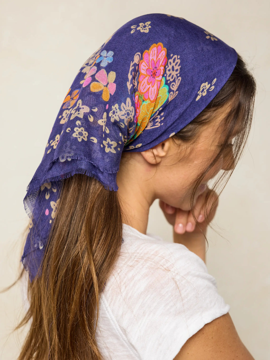 Boho Bandana Scarf - Tropic Bandana Navy