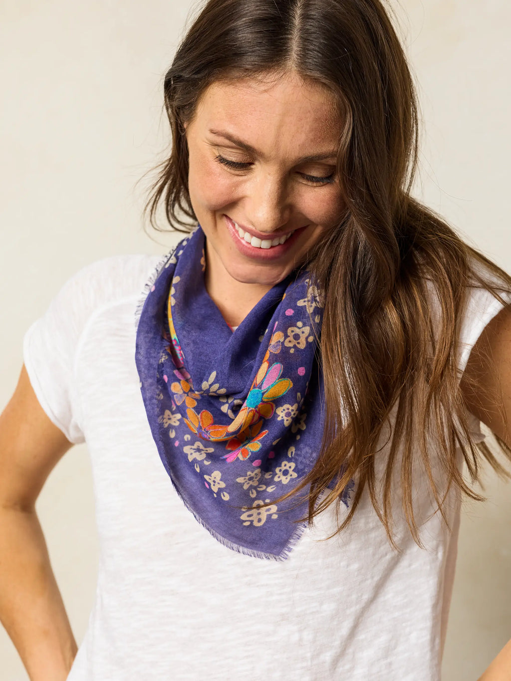 Boho Bandana Scarf - Tropic Bandana Navy