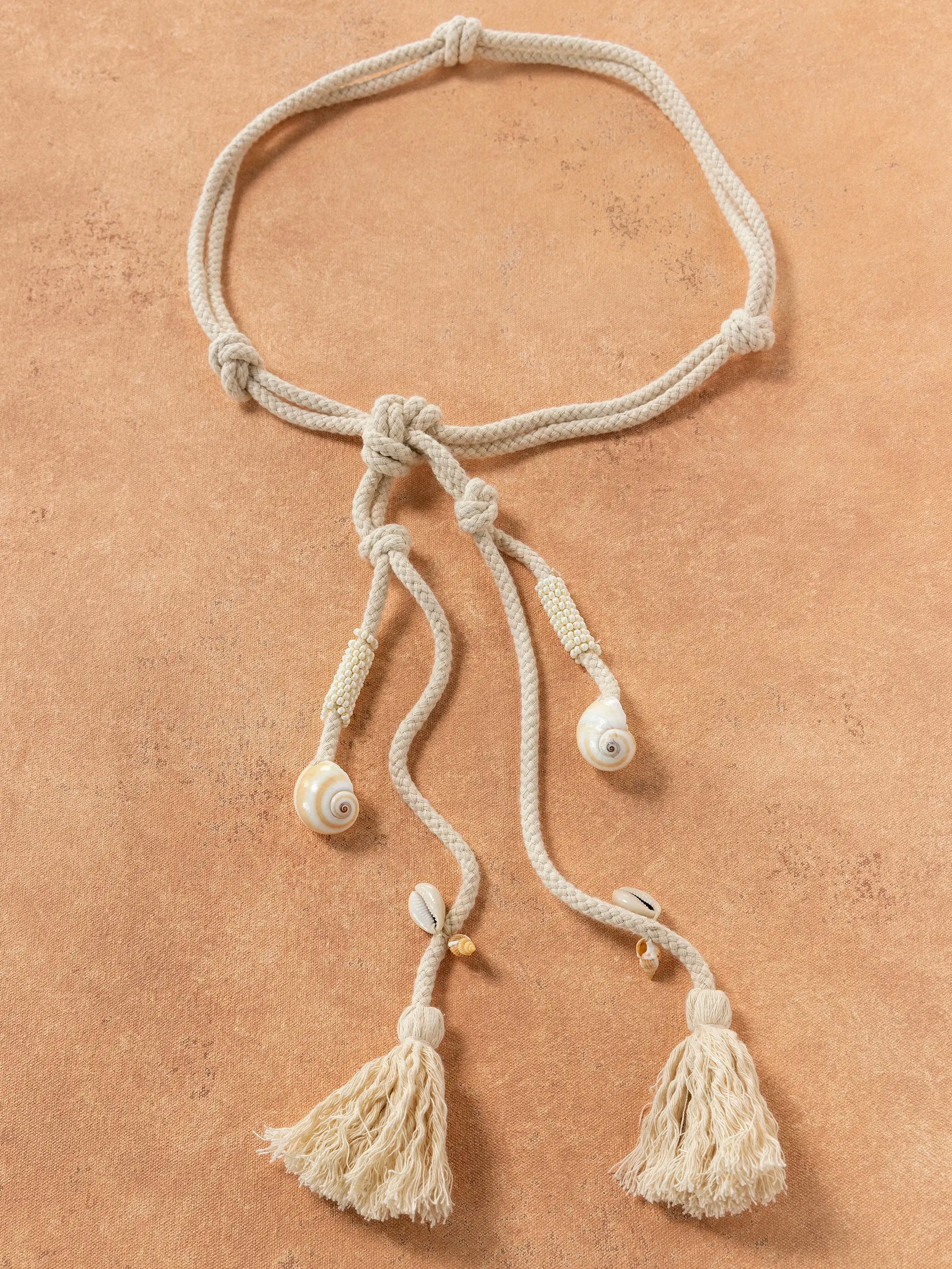 By the Shore Wrap Belt - Cream