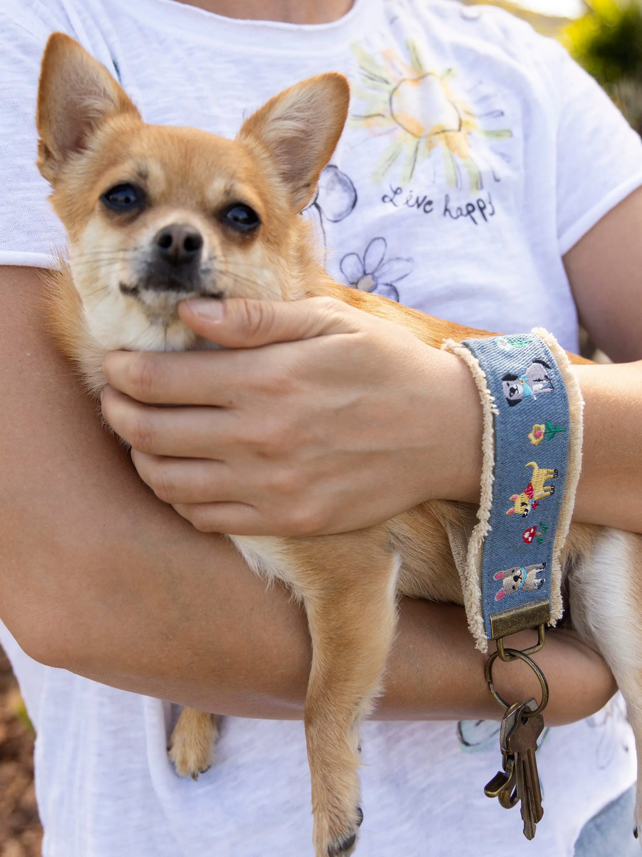 Embroidered Key Chain - Dogs