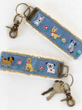 Embroidered Key Chain - Dogs