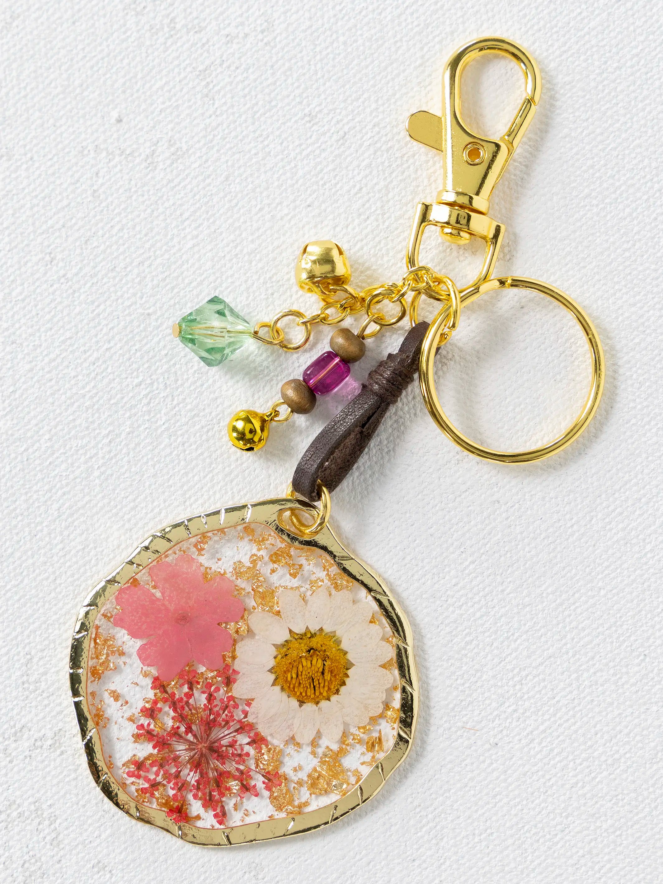 Pressed Flower Keychain