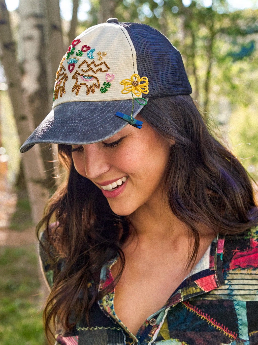 Beaded Flower Hair & Hat Clip - Yellow Sunflower