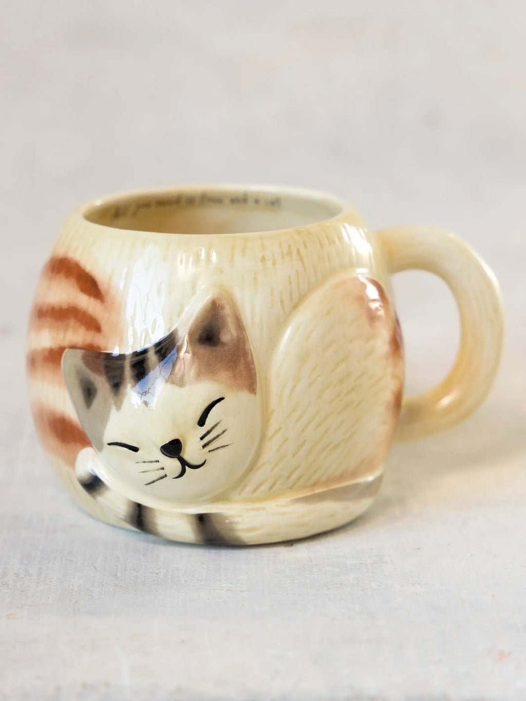 Folk Art Coffee Mug - Cat