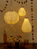 Boho Lace Solar Lantern - Small Vase
