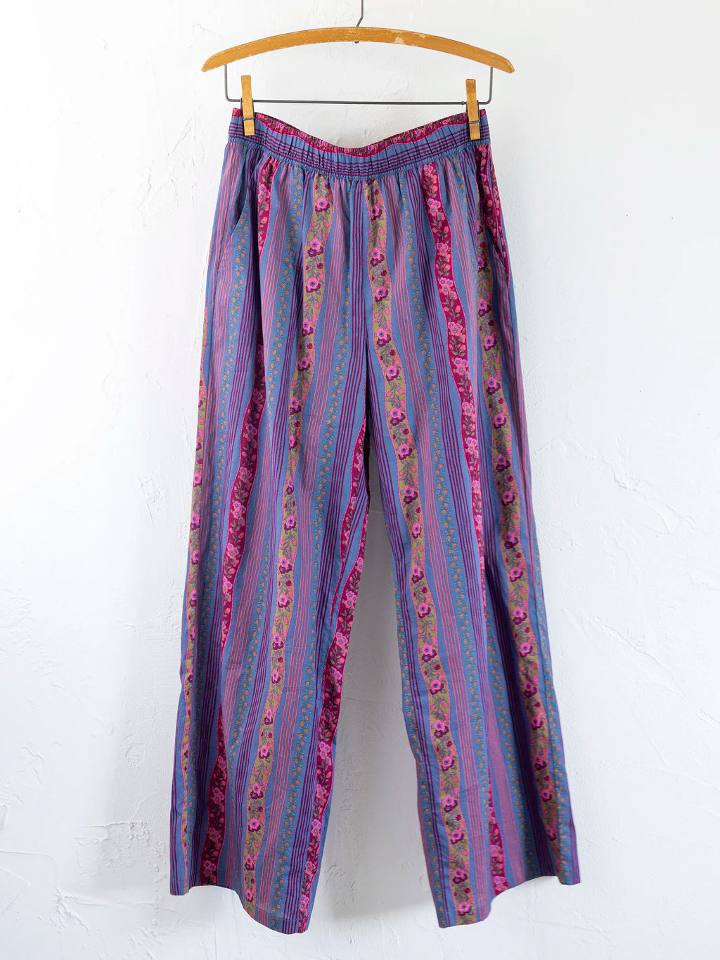 Mix & Match Cotton Pajama Pants - Retro Ribbons Navy