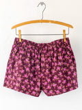 Mix & Match Cotton Pajama Shorts - Porto Ditsy Merlot