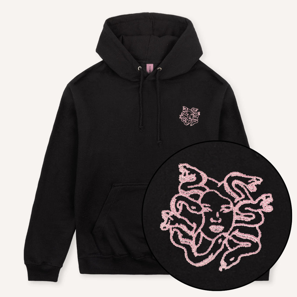 Medusa Embroidered Hoodie