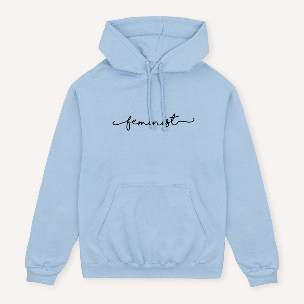 Minimalist Feminist Script Hoodie