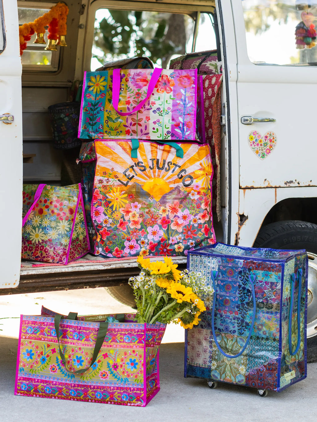 Pack-It-All Zippered Tote - Let's Just Go