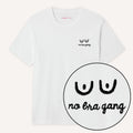 No Bra Gang Embroidered T-Shirt