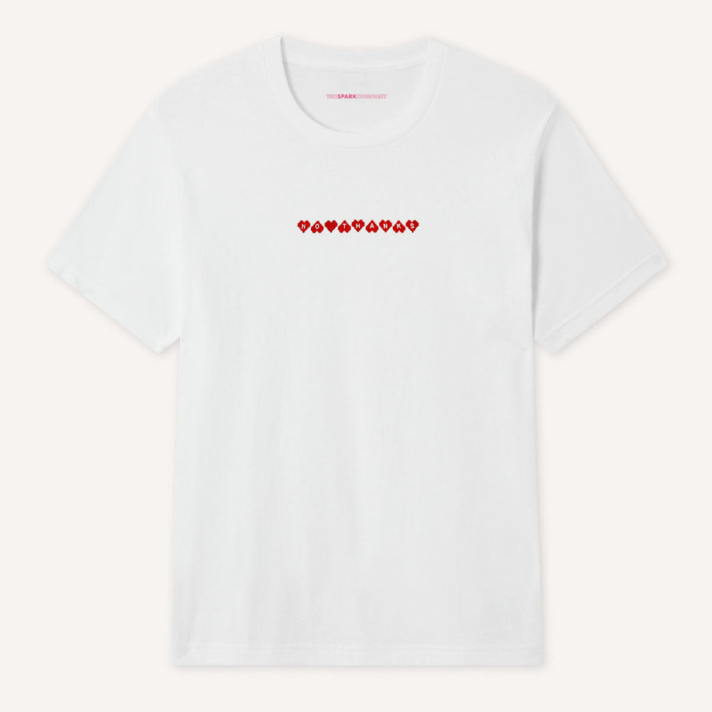 No Thanks Embroidered T-Shirt